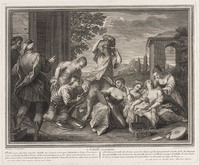 KG 12938
<br/>
Achilles temidden van de dochters van Lykomedes
<br/>
<em>Surugue, Louis (1686-1762)</em>